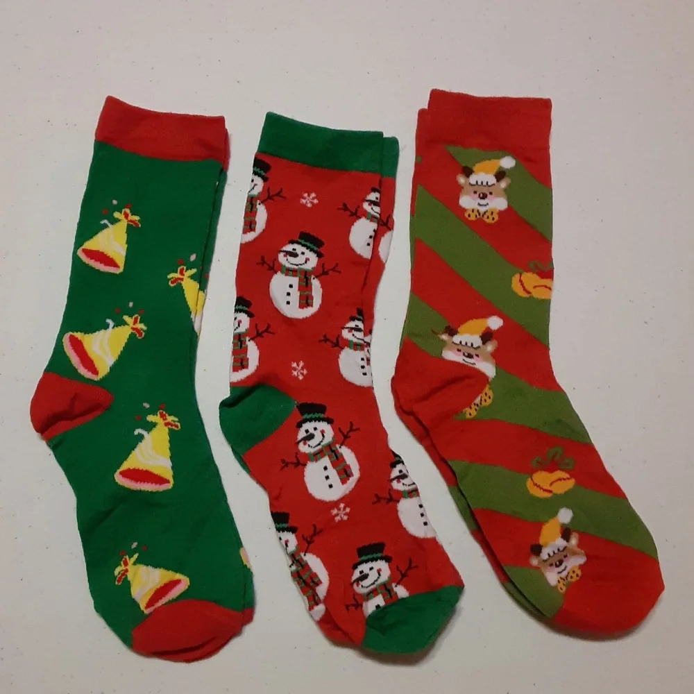 3 Pairs Christmas Socks